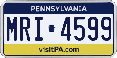 PA license plate MRI4599
