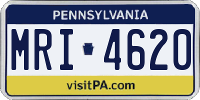 PA license plate MRI4620
