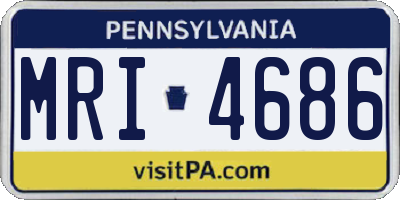 PA license plate MRI4686