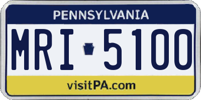 PA license plate MRI5100