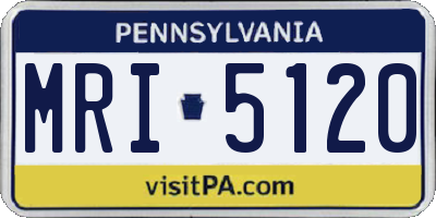 PA license plate MRI5120