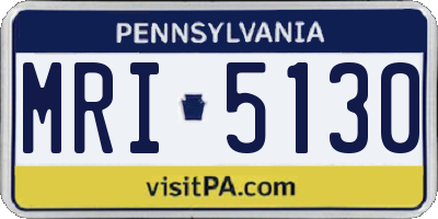 PA license plate MRI5130