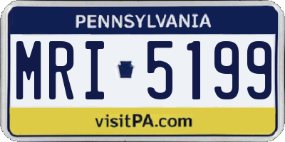 PA license plate MRI5199
