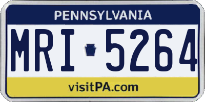 PA license plate MRI5264