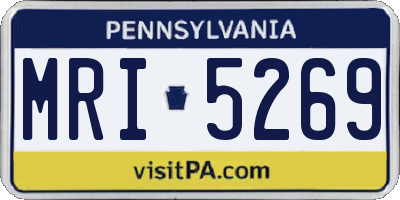 PA license plate MRI5269