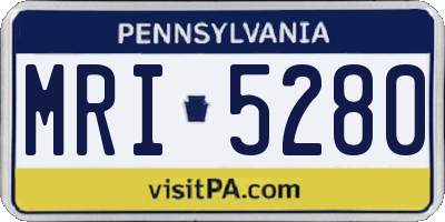 PA license plate MRI5280