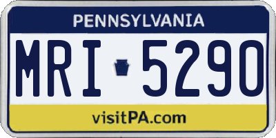 PA license plate MRI5290