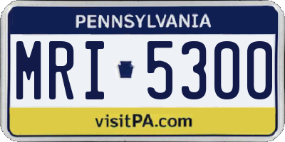 PA license plate MRI5300