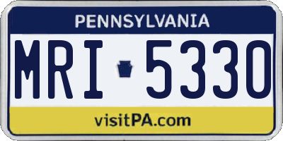 PA license plate MRI5330
