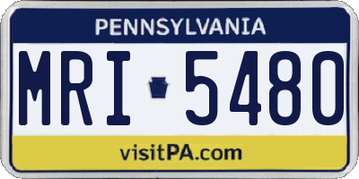 PA license plate MRI5480