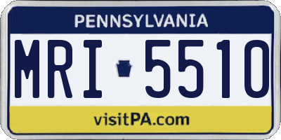 PA license plate MRI5510