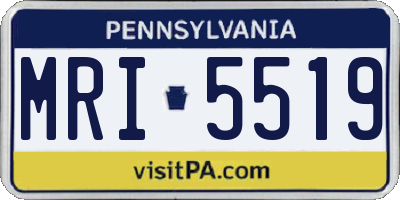 PA license plate MRI5519