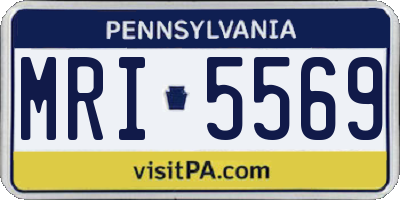 PA license plate MRI5569