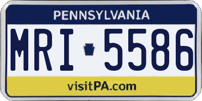 PA license plate MRI5586