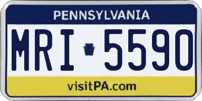 PA license plate MRI5590