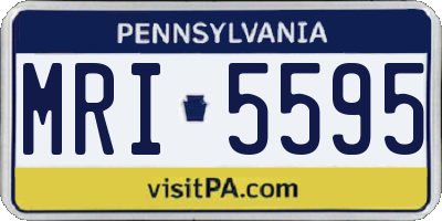 PA license plate MRI5595