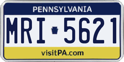 PA license plate MRI5621