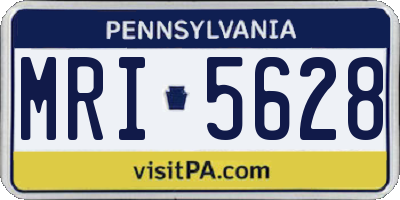 PA license plate MRI5628