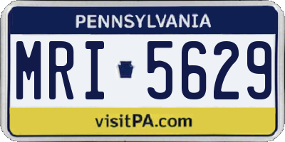 PA license plate MRI5629