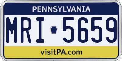 PA license plate MRI5659