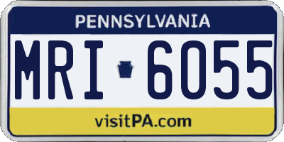 PA license plate MRI6055
