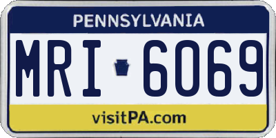 PA license plate MRI6069