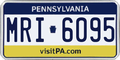 PA license plate MRI6095