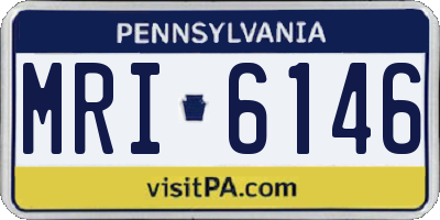 PA license plate MRI6146