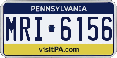 PA license plate MRI6156