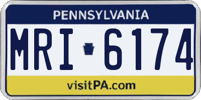 PA license plate MRI6174
