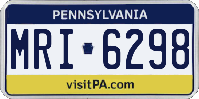 PA license plate MRI6298