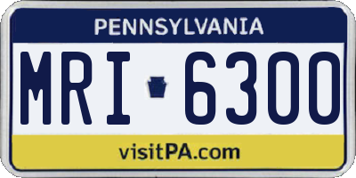 PA license plate MRI6300