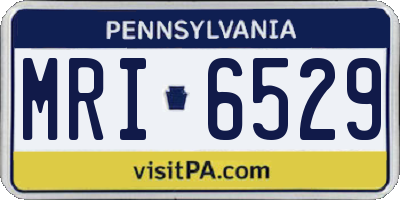PA license plate MRI6529