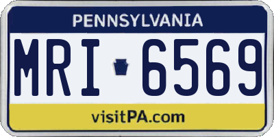 PA license plate MRI6569