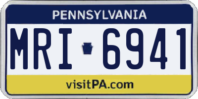 PA license plate MRI6941