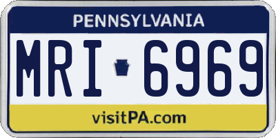 PA license plate MRI6969