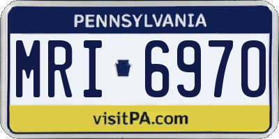 PA license plate MRI6970