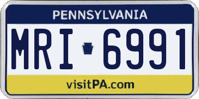 PA license plate MRI6991