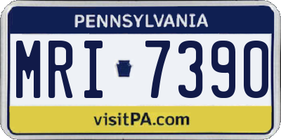 PA license plate MRI7390
