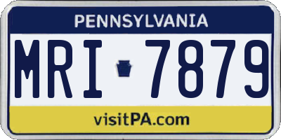 PA license plate MRI7879