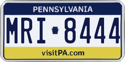 PA license plate MRI8444