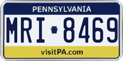 PA license plate MRI8469