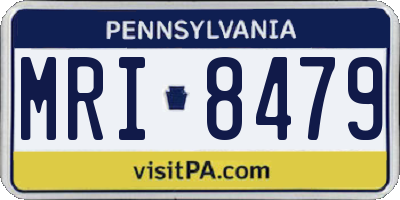 PA license plate MRI8479