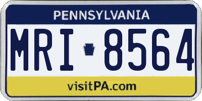 PA license plate MRI8564
