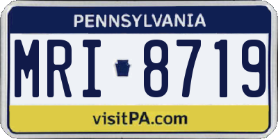 PA license plate MRI8719