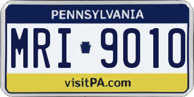 PA license plate MRI9010