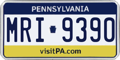 PA license plate MRI9390