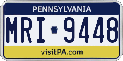 PA license plate MRI9448