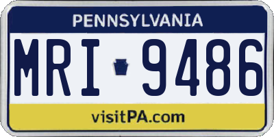 PA license plate MRI9486
