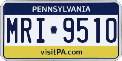 PA license plate MRI9510